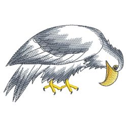 Sketched Eagle 05(Md) machine embroidery designs
