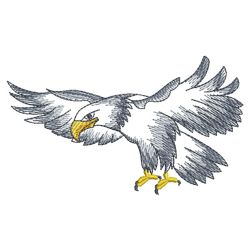 Sketched Eagle 10(Lg) machine embroidery designs