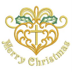 Christmas Cross 02 machine embroidery designs