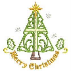 Christmas Cross 03 machine embroidery designs