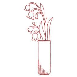 Redwork Flower Vases 04(Md)