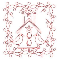 Redwork Home Sweet Home 03(Md) machine embroidery designs