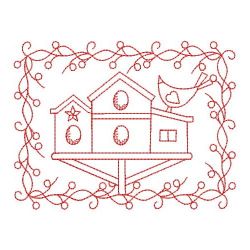 Redwork Home Sweet Home 10(Sm) machine embroidery designs