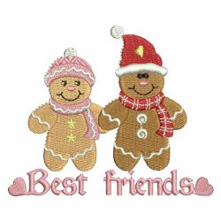 Gingerbread Men 1 12 machine embroidery designs