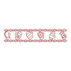 Redwork Christmas Border 02(Md) machine embroidery designs