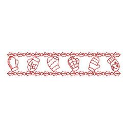 Redwork Christmas Border 02(Lg)