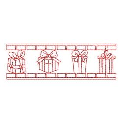 Redwork Christmas Border 06(Md) machine embroidery designs