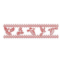Redwork Christmas Border 08(Md) machine embroidery designs