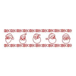 Redwork Christmas Border 09(Sm) machine embroidery designs