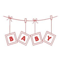 Redwork Baby 02(Md) machine embroidery designs