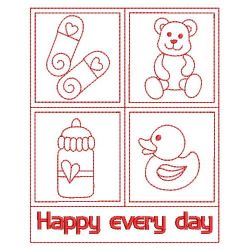 Redwork Baby 04(Sm) machine embroidery designs