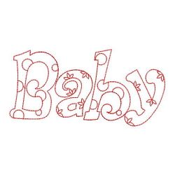 Redwork Baby 07(Md) machine embroidery designs