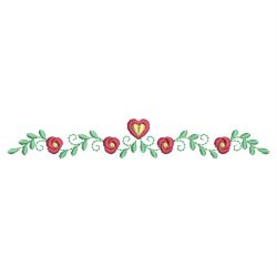 Heirloom Rose Border 07(Sm) machine embroidery designs