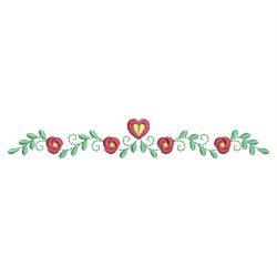 Heirloom Rose Border 07(Sm) machine embroidery designs