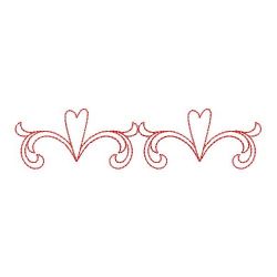 Redwork Folk Art Border(Md) machine embroidery designs