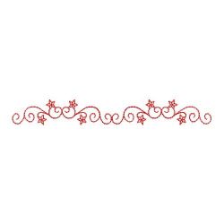 Redwork Folk Art Border 03(Md)