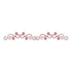 Redwork Folk Art Border 03(Sm)