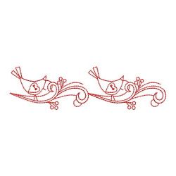 Redwork Folk Art Border 04(Md) machine embroidery designs