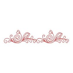 Redwork Folk Art Border 07(Md)