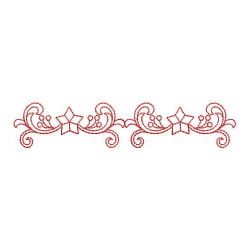 Redwork Folk Art Border 08(Lg)