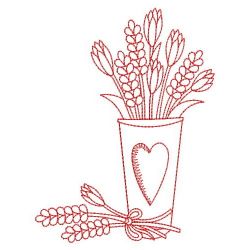 Redwork Lavender 04(Lg)