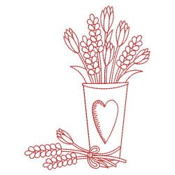 Redwork Lavender 04(Md) machine embroidery designs