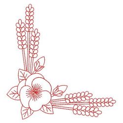 Redwork Lavender 07(Lg) machine embroidery designs