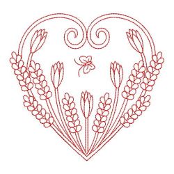 Redwork Lavender 08(Lg) machine embroidery designs