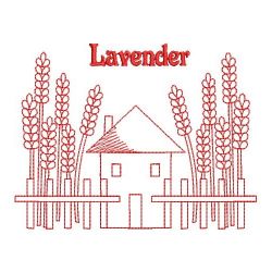 Redwork Lavender 09(Lg) machine embroidery designs