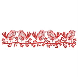 Redwork Rippled Birds(Lg) machine embroidery designs