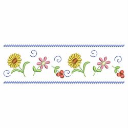 Flower Border 02(Md) machine embroidery designs