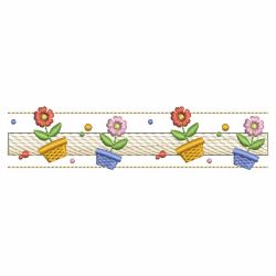 Flower Border 04(Md) machine embroidery designs