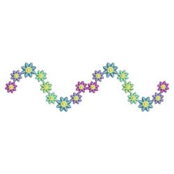 Flower Border 08(Lg) machine embroidery designs