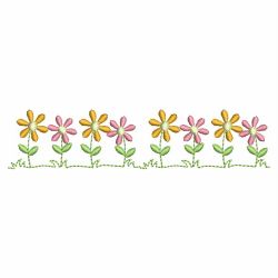 Flower Border 11(Lg) machine embroidery designs