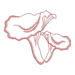 Redwork Mushroom 06(Lg) machine embroidery designs