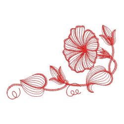 Redwork Morning Glory 02(Sm) machine embroidery designs