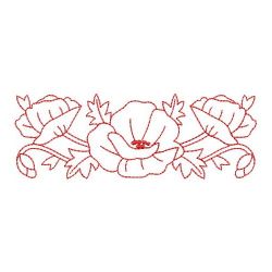 Redwork Poppy Beauty 08(Sm) machine embroidery designs