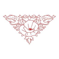 Redwork Poppy Beauty 10(Sm) machine embroidery designs