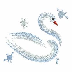 Fancy Swan Paintings(Md) machine embroidery designs