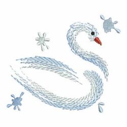 Fancy Swan Paintings 01(Lg) machine embroidery designs