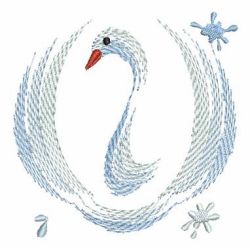 Fancy Swan Paintings 05(Sm) machine embroidery designs
