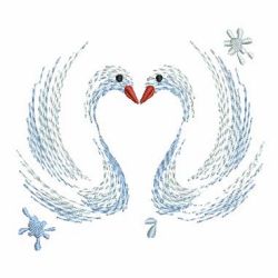 Fancy Swan Paintings 06(Lg) machine embroidery designs