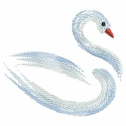 Fancy Swan Paintings 07(Md) machine embroidery designs