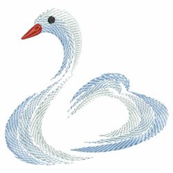 Fancy Swan Paintings 08(Lg) machine embroidery designs