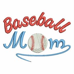 Baseball Mom 01 machine embroidery designs