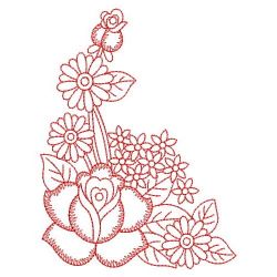 Redwork Floral(Md) machine embroidery designs