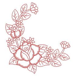 Redwork Floral 04(Sm) machine embroidery designs