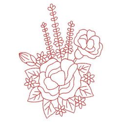 Redwork Floral 07(Lg) machine embroidery designs