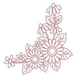 Redwork Floral 10(Sm) machine embroidery designs