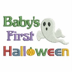 Baby First Halloween 01 machine embroidery designs